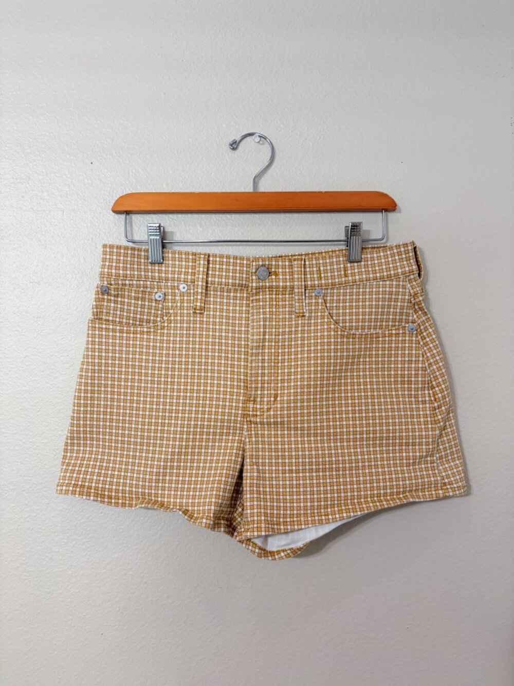 Madewell Perfect Vintage Jean Short in Mini Check